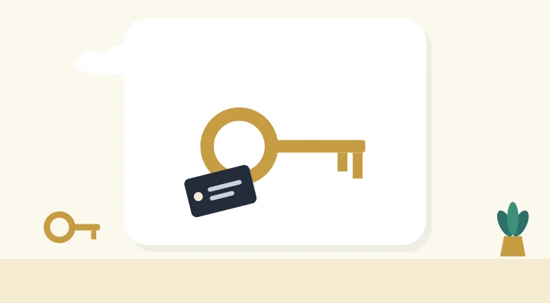 A house key with a name tag