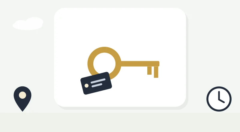 A house key with a name tag