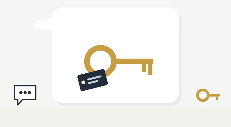 A house key with a name tag
