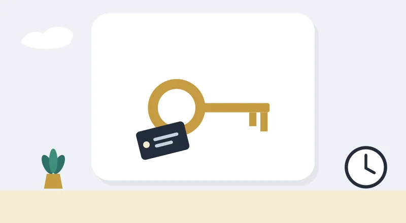 A house key with a name tag
