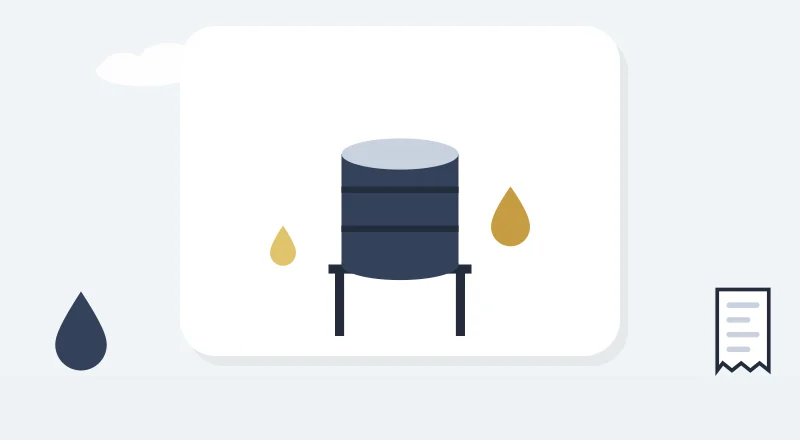 A water tank and drops