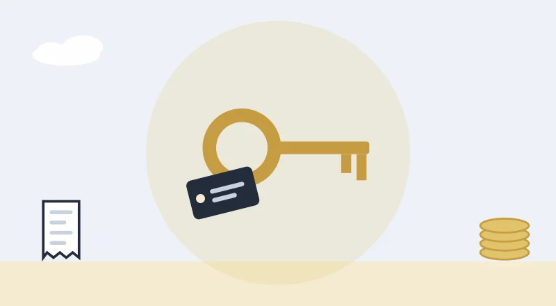 A house key with a name tag