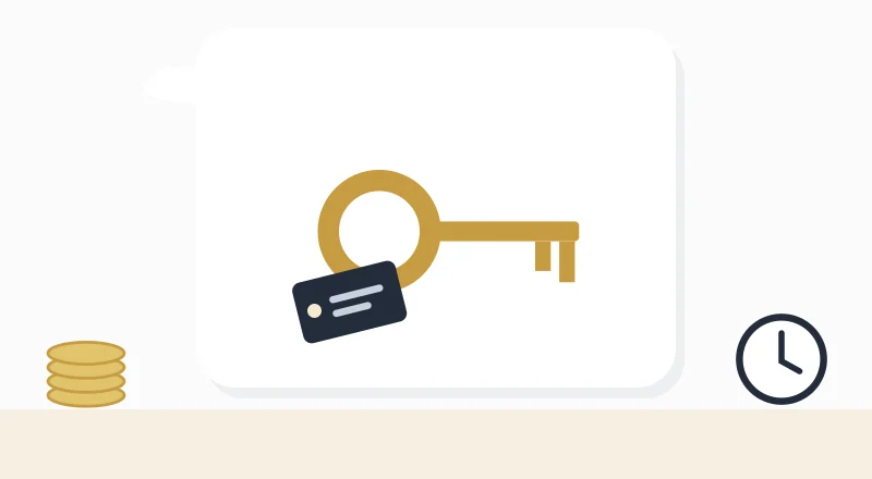 A house key with a name tag