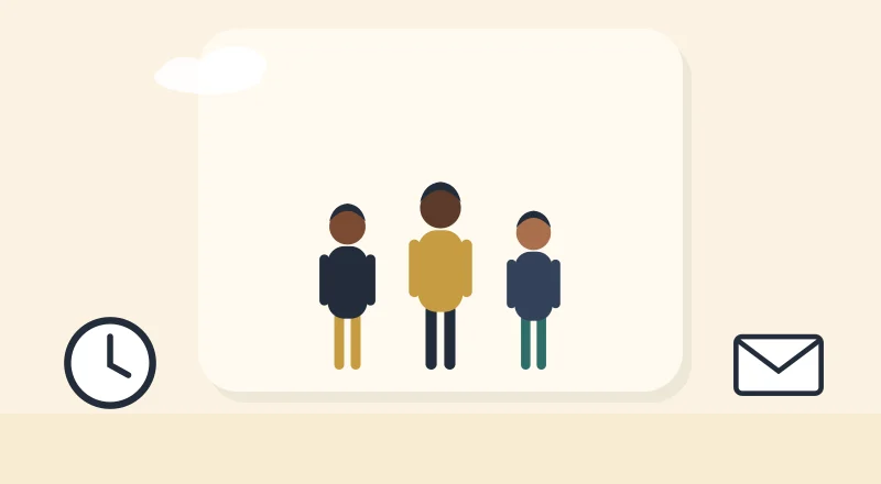 Three neighbours standing together