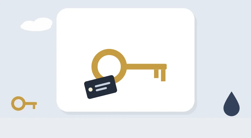 A house key with a name tag