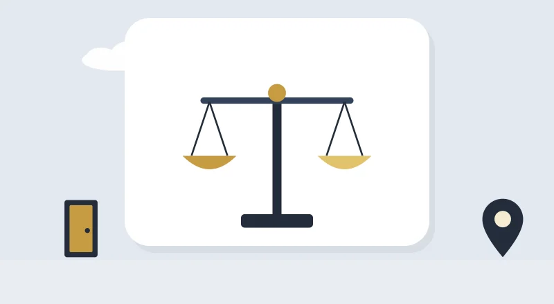 Balanced scales of justice