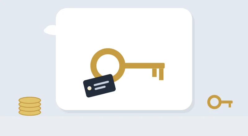 A house key with a name tag